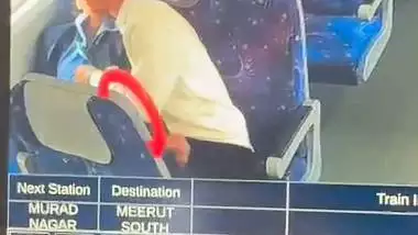 Meerut metro train CCTV caught college girl boob sucking