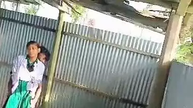 Bengali college girl outdoor standing fuck