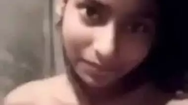 Young lover showing each other on video call